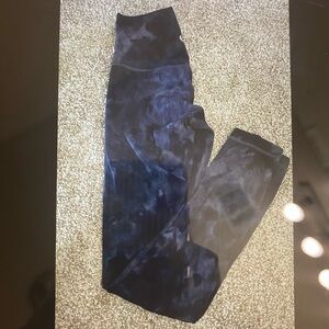 Blue Tie-Dye Leggings